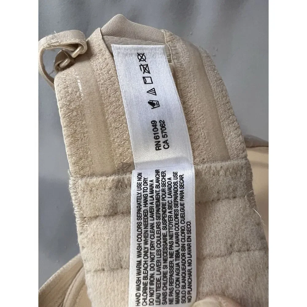 Wacoal 854119 Strapless Underwire Bra‎ Sz 36D Tan Beige Women's